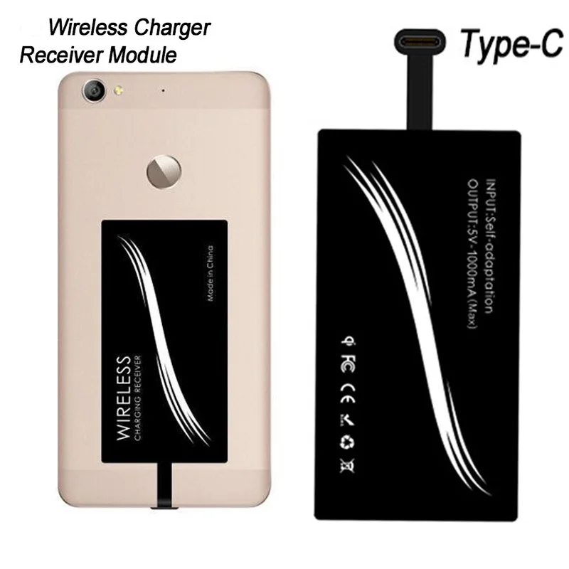 2023 Wireless Charging Receiver For Type C For Iphone 11 12 13 Universal Wireless Chargers For Samsung For Huawei For Xiaomi