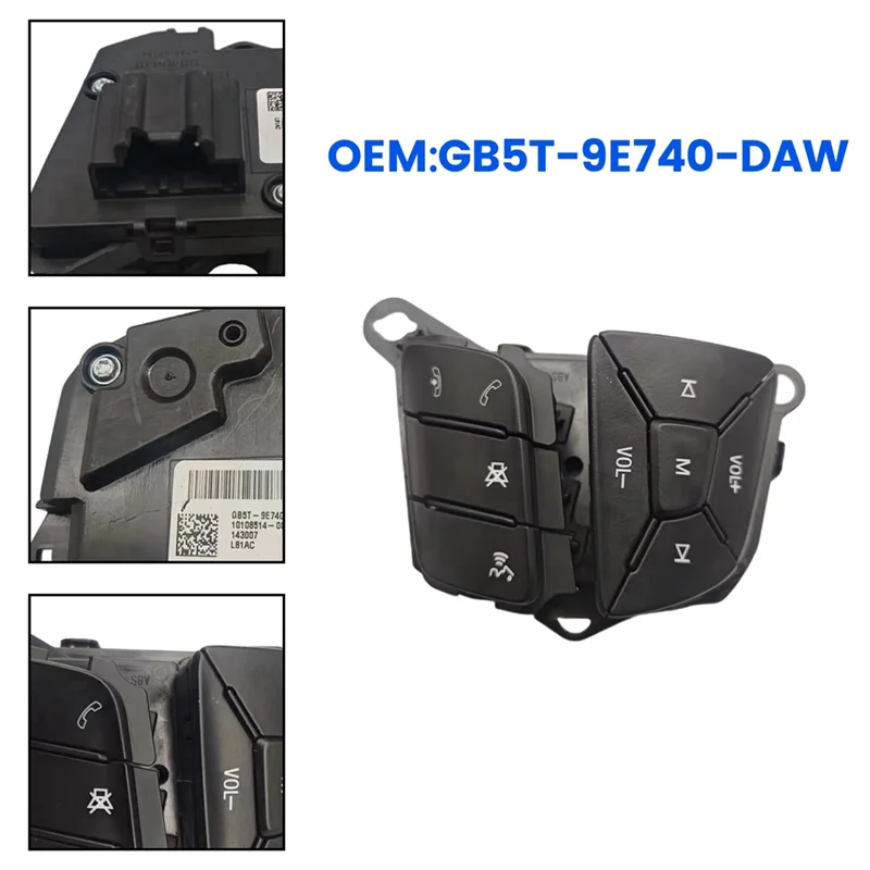 

GB5T-9E740-DAW Car Right Wheel Steering Cruise Control Switch Fit For Ford Ranger 2016-2019 GB5T9E740DAW Parts-A54R