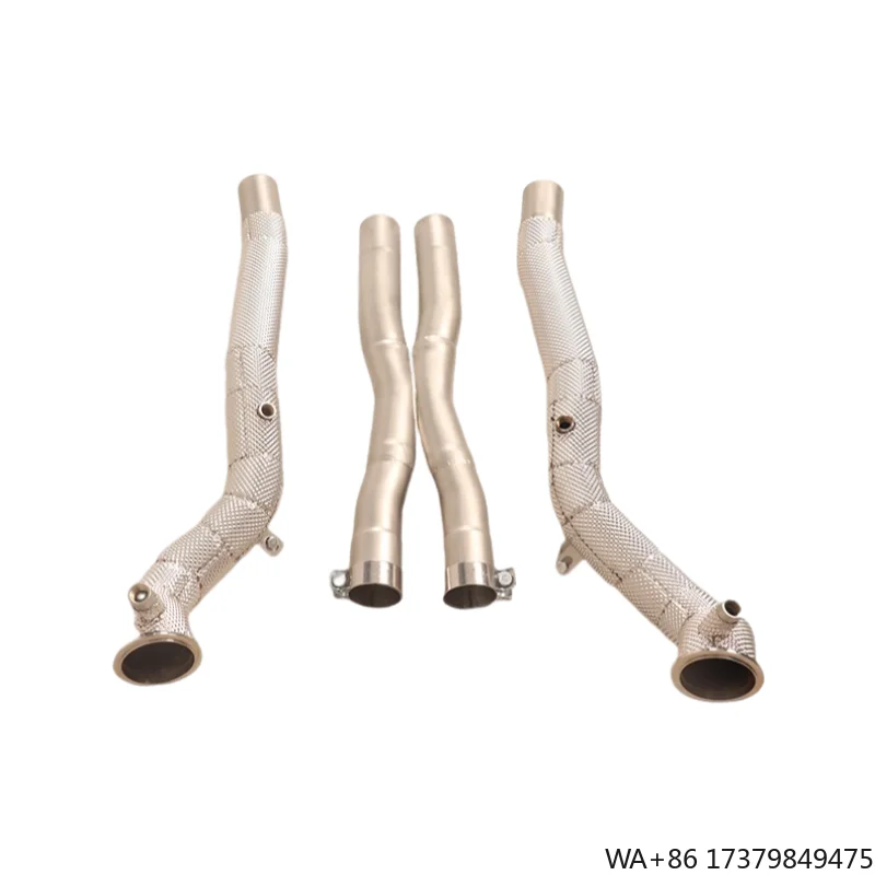 

Custom Stainless Steel Straight Header Exhaust Downpipe for Ferrari California X-plore 3.9T 2012-2018 Exhaust Pipes Front Pipes