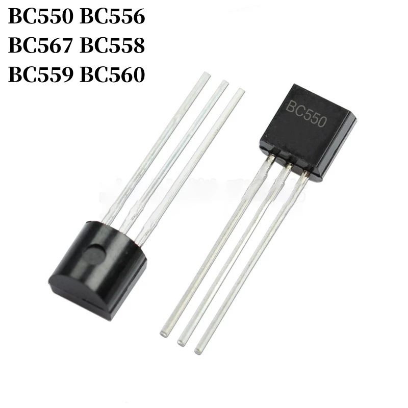 100~10000Pcs BC550 BC556 BC567 BC558 BC559 BC560 DIP Transistor TO-92 PNP NPN Bipolar Amplifier Transistor