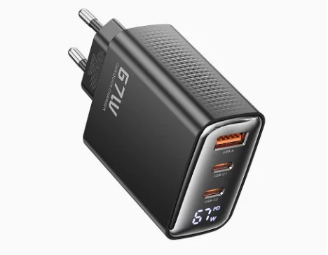 Toocki 67W GaN Зарядное устройство с дисплеем Quick Charge для ноутбуков — фото товара