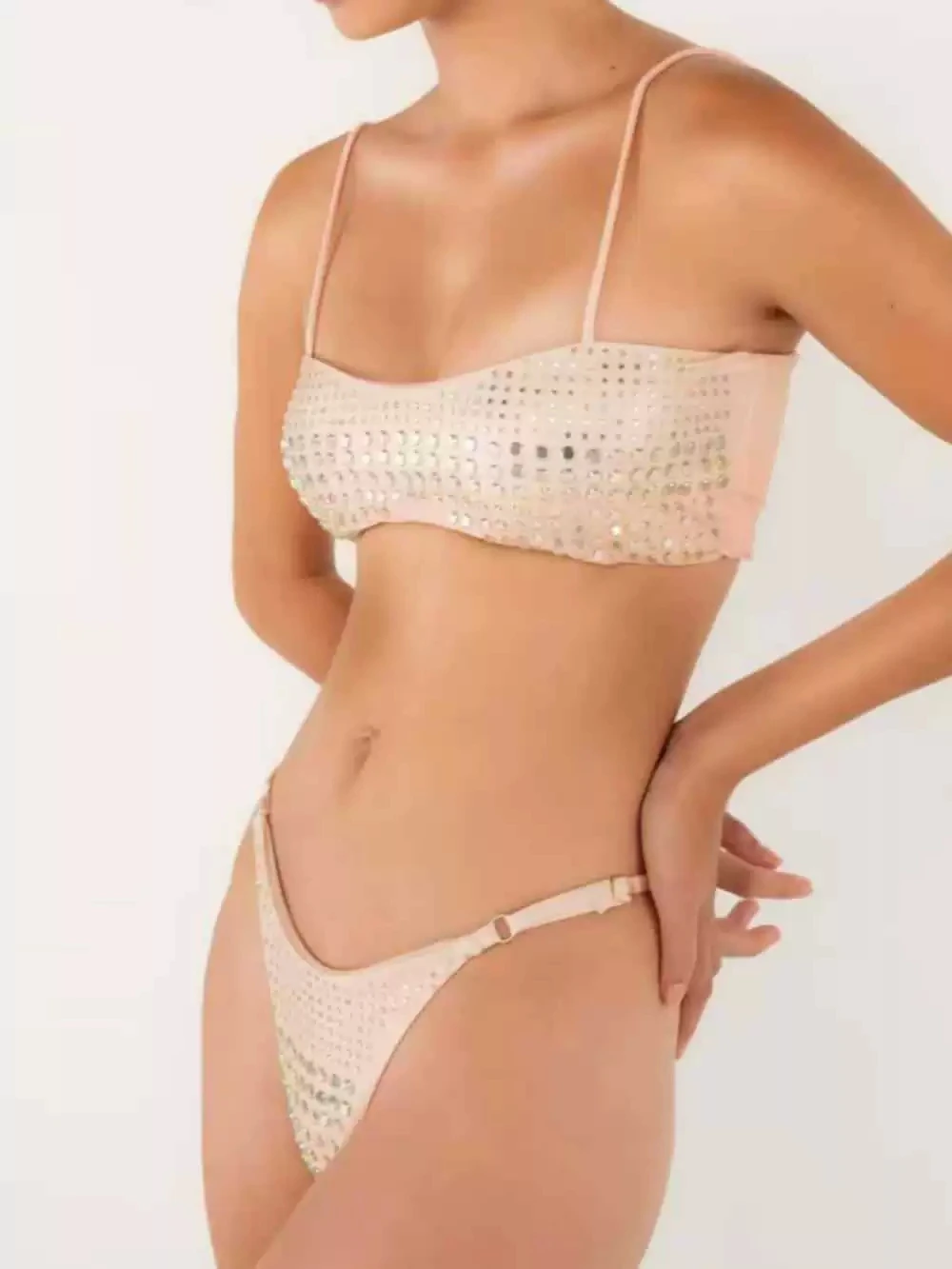 DEKA Nuovo Sexy Diamante Bikini Set Costume Da Bagno Delle Donne A Fascia Biquini Push Up Costumi Da Bagno Femminile Lucido Costumi da Bagno Tuta Beachwear