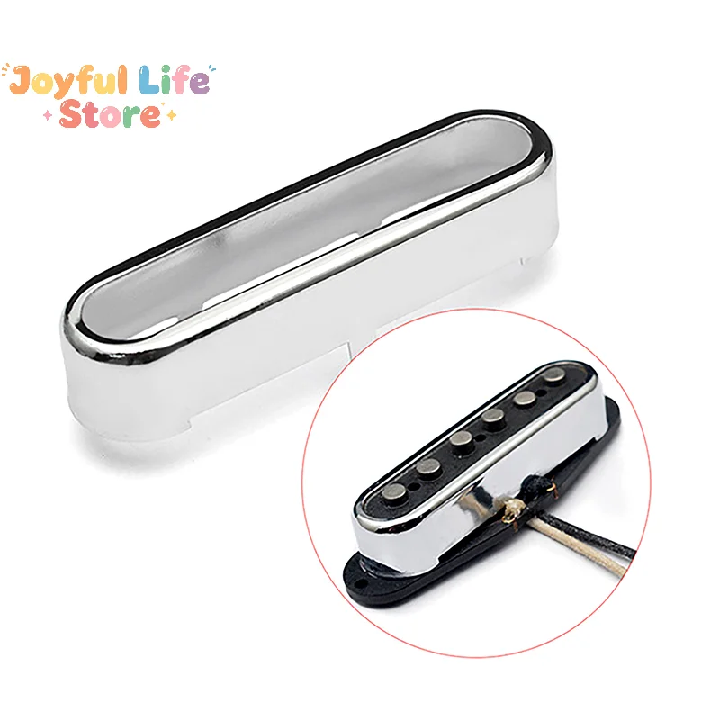Hot 1Pcs Brass Cover For ST Single Coil Pickup Cover/Lid/Shell Top Open Guitar Parts 72x20mm Gold/Silver
