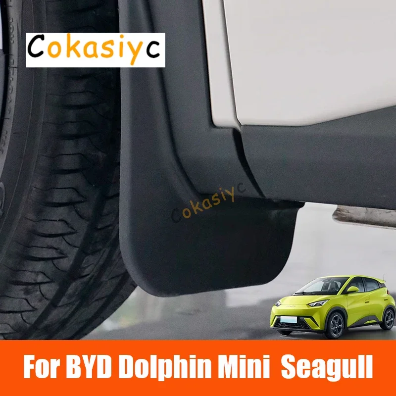 For BYD Dolphin Mini Seagull 2024 2025 2026 Car Accessories Mud Flaps Mudguards Fender Splash-proof Splash Guard Flap Auto Parts