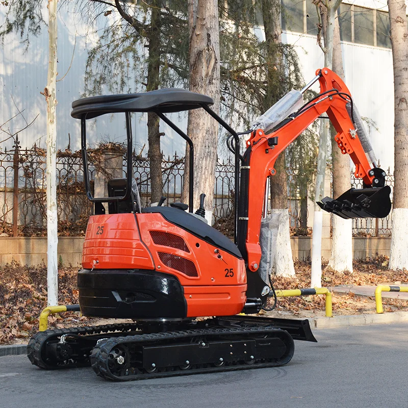 Escavatore cingolato Ingegneria Piccolo escavatore Mini escavatore da 2,5 tonnellate Mini escavatore personalizzato Scavatore personalizzato
