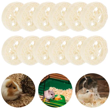 ของเล่นกระต่ายรังบวบสำหรับสัตว์เล็ก: สุขภาพฟันและวัสดุทำด้วยมือจากธรรมชาติ (20ชิ้น, สุ่มสี)