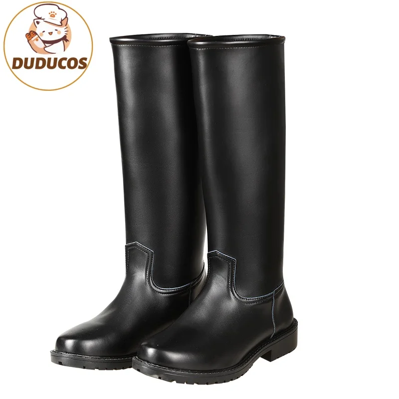 

Iwamizawa Nene Lucifer Cosplay Shoes Anime Seishun Buta Yarou wa Bunny Girl Senpai no Yume wo Minai DUDU Men Black Boots