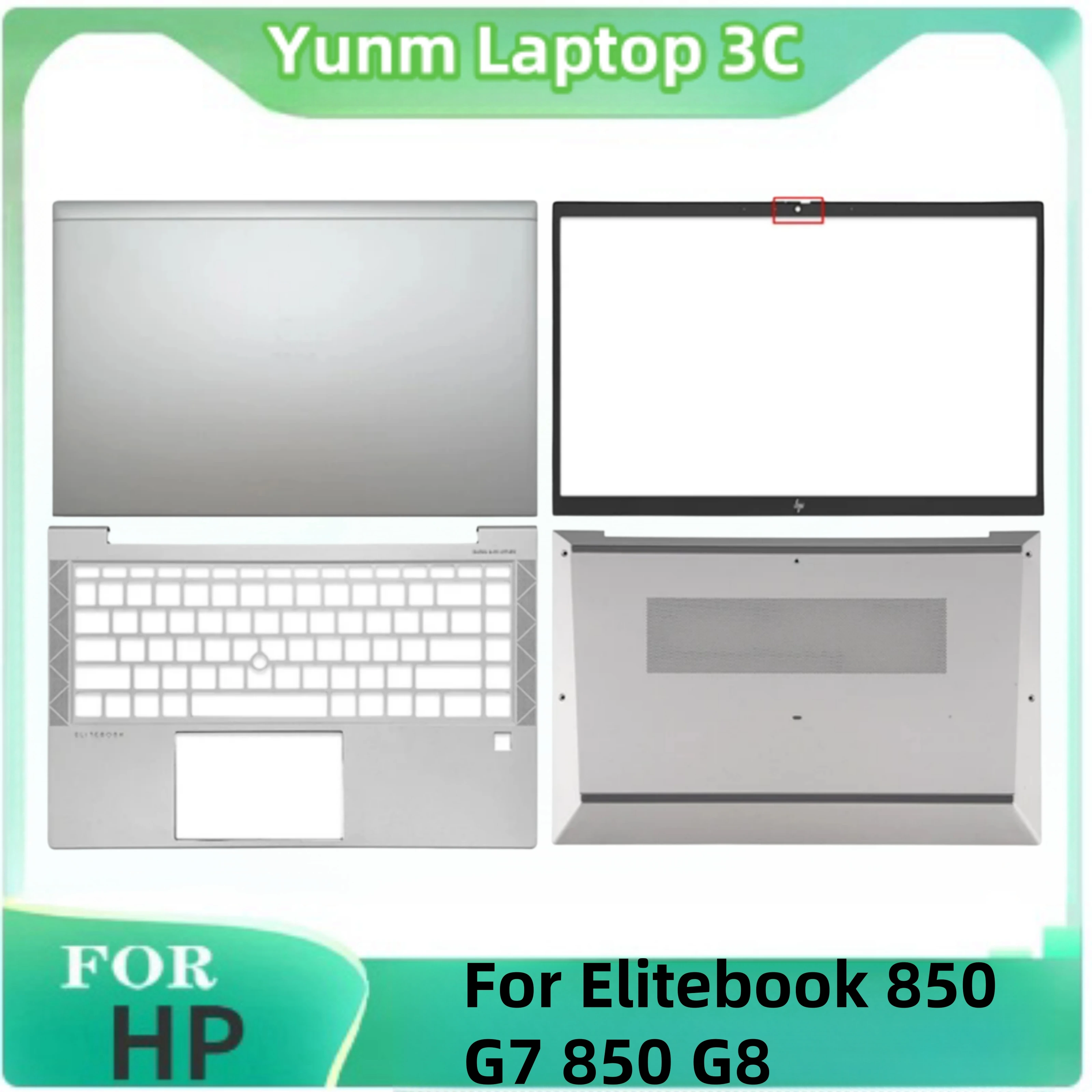 

For HP Elitebook 850 G7 850 G8 M05256-001 M14249-001 Brand New Laptop LCD Back Cover/Front Bezel/Palm Rest/Bottom Case Silver