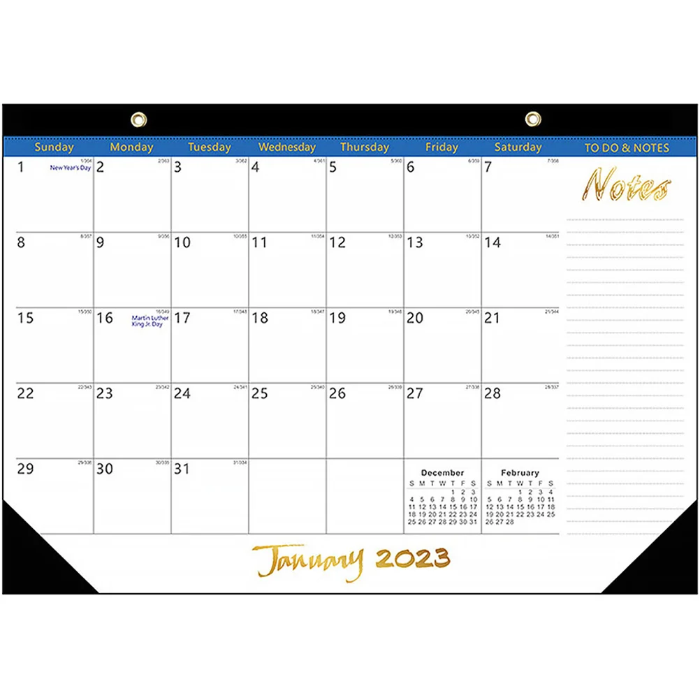 

English Wall Calendar 2023 Monthly Planner Sturdy Family Room Daily Use Hanging Design Calendar Planner 2023 Wall Calendars