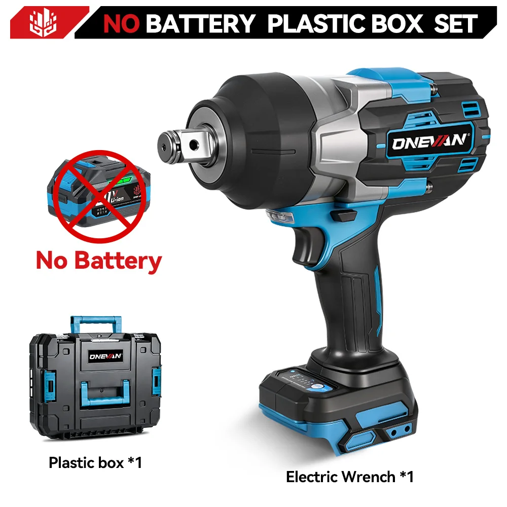 ONEVAN 3500N.M Borstelloze Elektrische Slagmoersleutel 3/4 inch Draadloze Hoge Momentsleutel Power Tool Voor Makita 18V Batterij pin