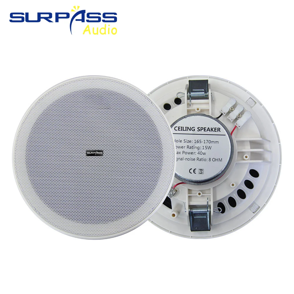 Bluetooth Wall Music Amplifier Music Controller Keypad Panel Home System with 15W Ceiling Speaker For Multiroom Audio Solution