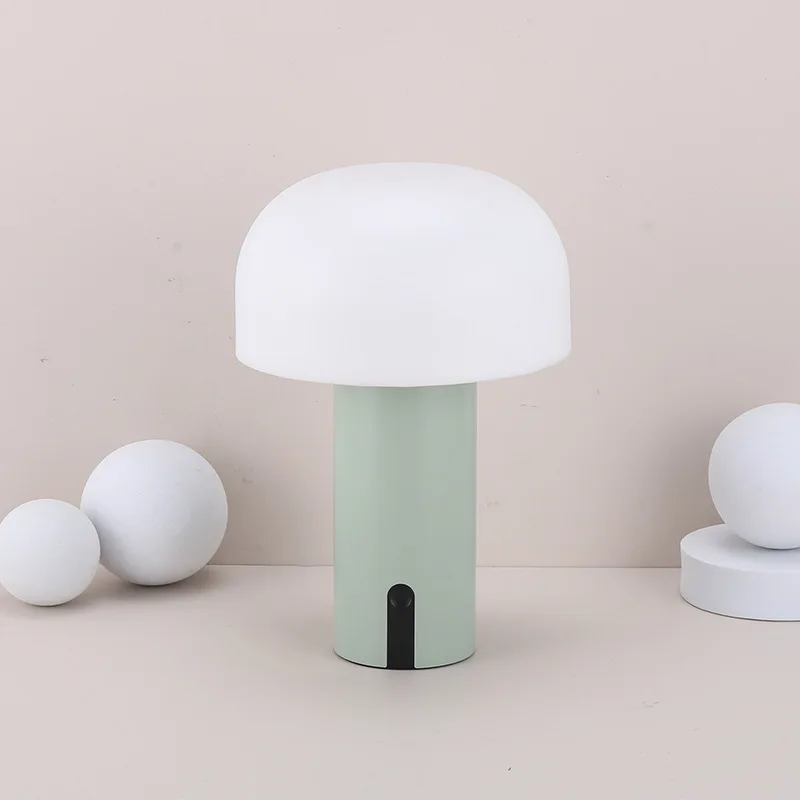 European Design Mushroom Table Lamp With Infinite Dimming Decorative Atmosphere Light Touch Wireless Bedside Night Light