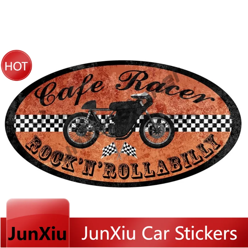 Racer Rock Pour Rats Biker Moto Vinyl Decal Waterproof Car Sticker For Bumper Window Motorcycle Decoration