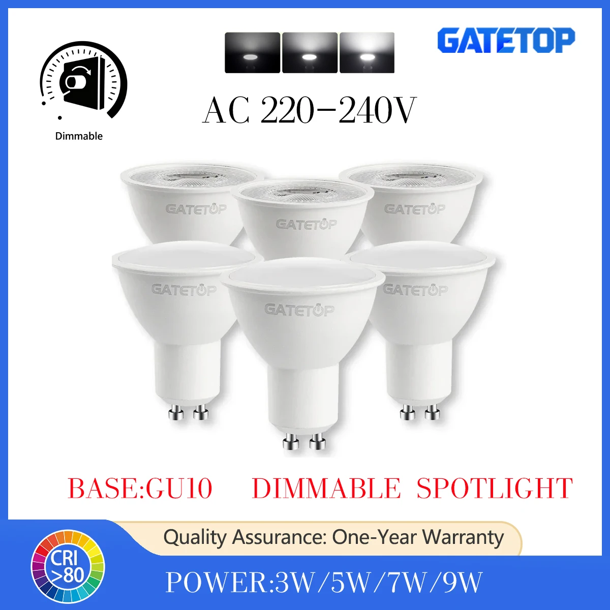 

30 шт. GU10 светодиодные прожекторы с регулируемой яркостью AC220V 3 Вт 5 Вт 7 Вт 9 Вт энергосберегающие лампы заменяют традиционные галогенные лампы 30 Вт 50 Вт