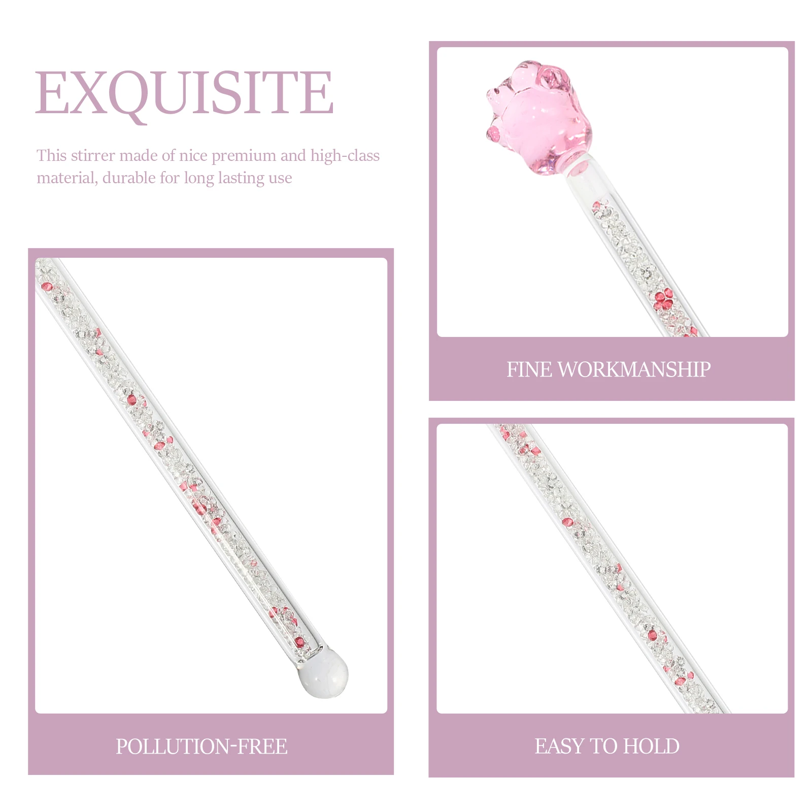 

Delicate Portable Stir Stick Multi-Function Juice Mixer for Home Hotel Coffee Shop Bar Accessories Coffee Stirrer