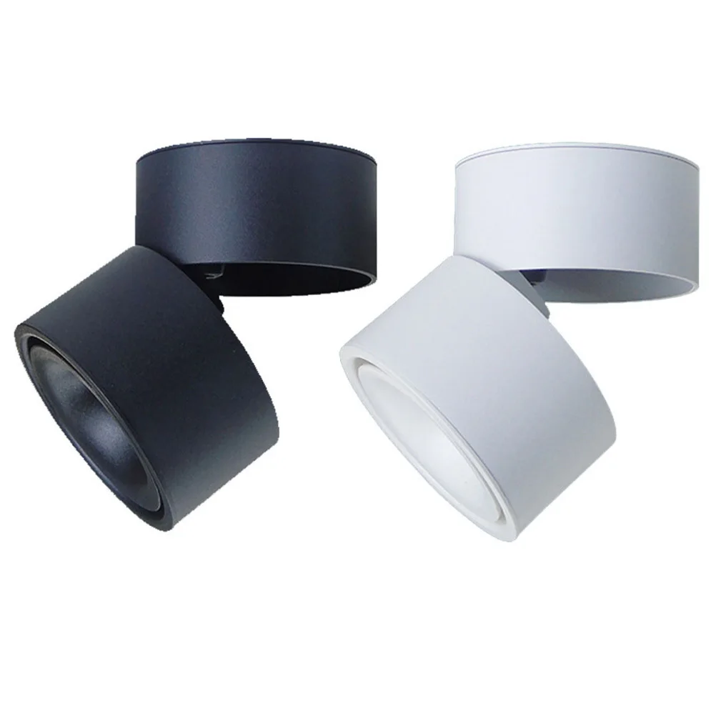 

Adjustable LED Ceiling Spotlights 6500k 7W Durable Lighting for Home Black Ceiling Lighting Head LED Spotlight