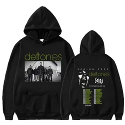 Deftones Band Hoodies Retro Punk Gothic Grunge Skull Graphic Streetwear Sweatshirt Autumn Winter Men Women Pullover Black Tops