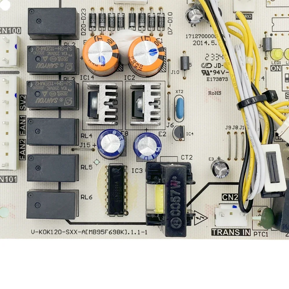 ใหม่ V-KOK120-SXX-A วงจร PCB 17127000000960   คณะกรรมการควบคุมแทนที่ KFR-75LW/E-30 สําหรับชิ้นส่วนเครื่องปรับอากาศ Midea