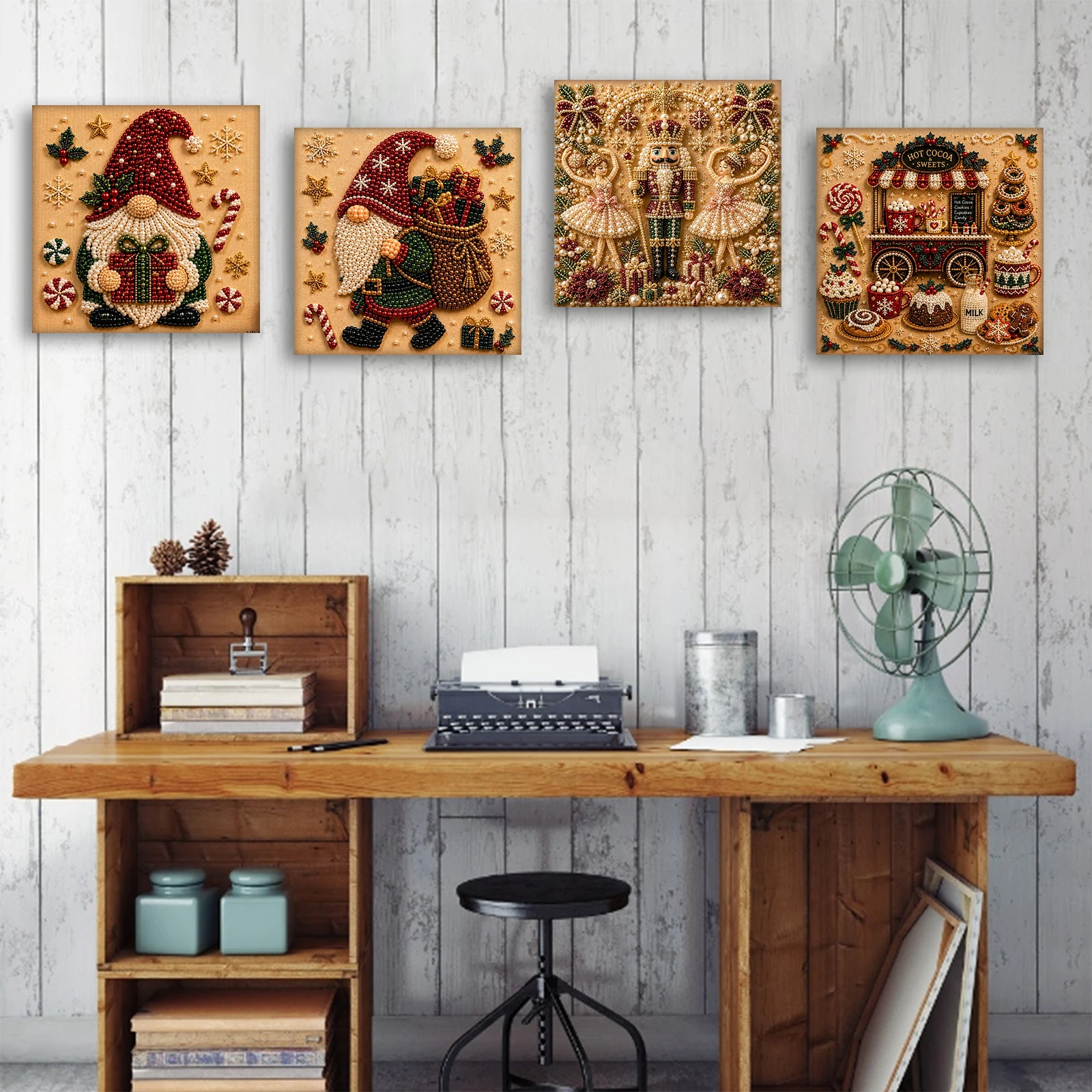 Art Craft For Christmas - Kit di Pittura Diamantata con Perle