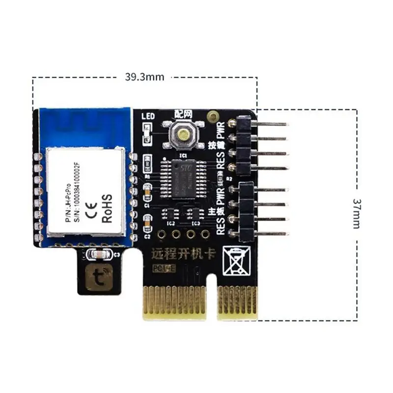 Sep. A3 Tuya Wifi PC Power Switch Desktop Computer Remote Boot Startup Card Telecommuting PICE MINI Card APP Remote Control