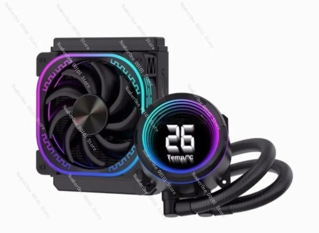 Water-cooled radiator | ARGB cooling with temperature display