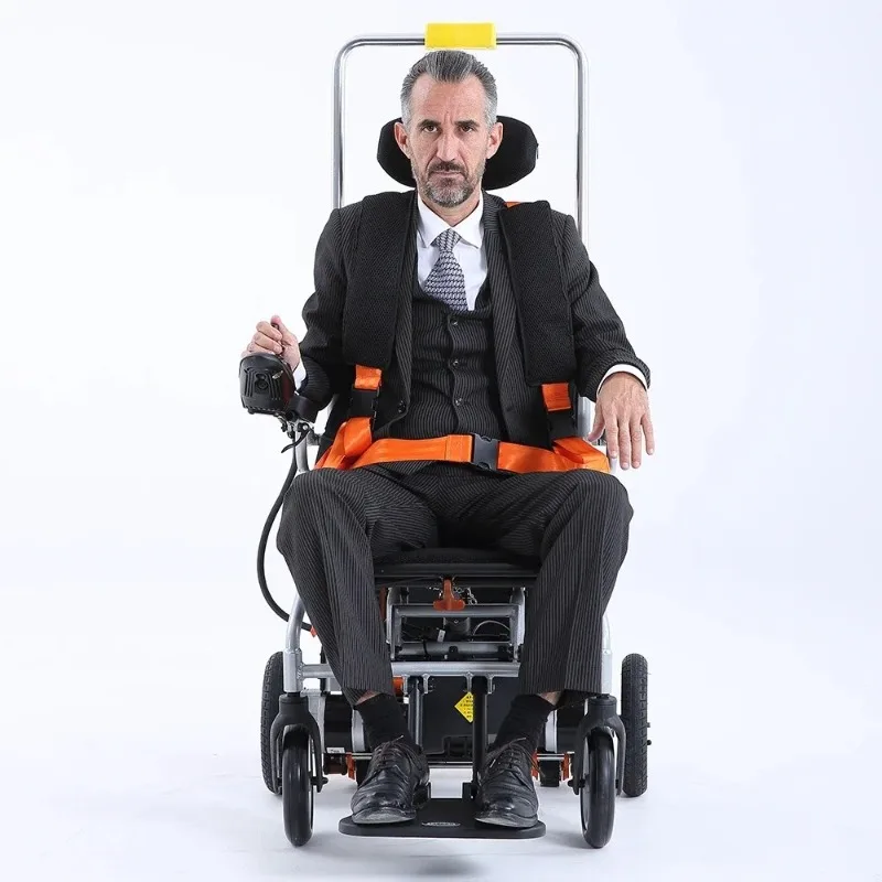 Thickened and Extended Track Ple Elect ric  Adjubleackrest Height Electri c Stair Climbing Chair