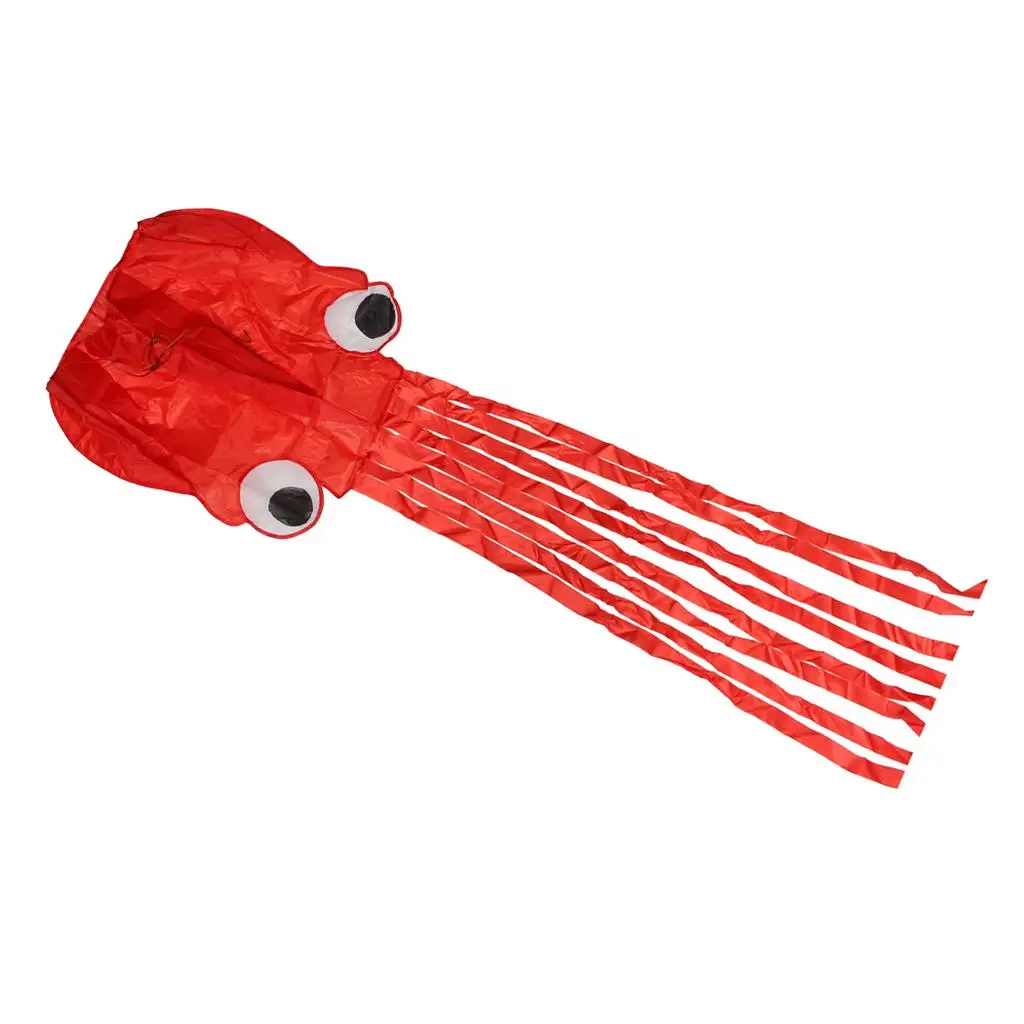 Outdoor Stunt Kite 4m Soft Octopus Flyer Inflatable Giant Polyester Toy Single Line for Beach Park Family Play