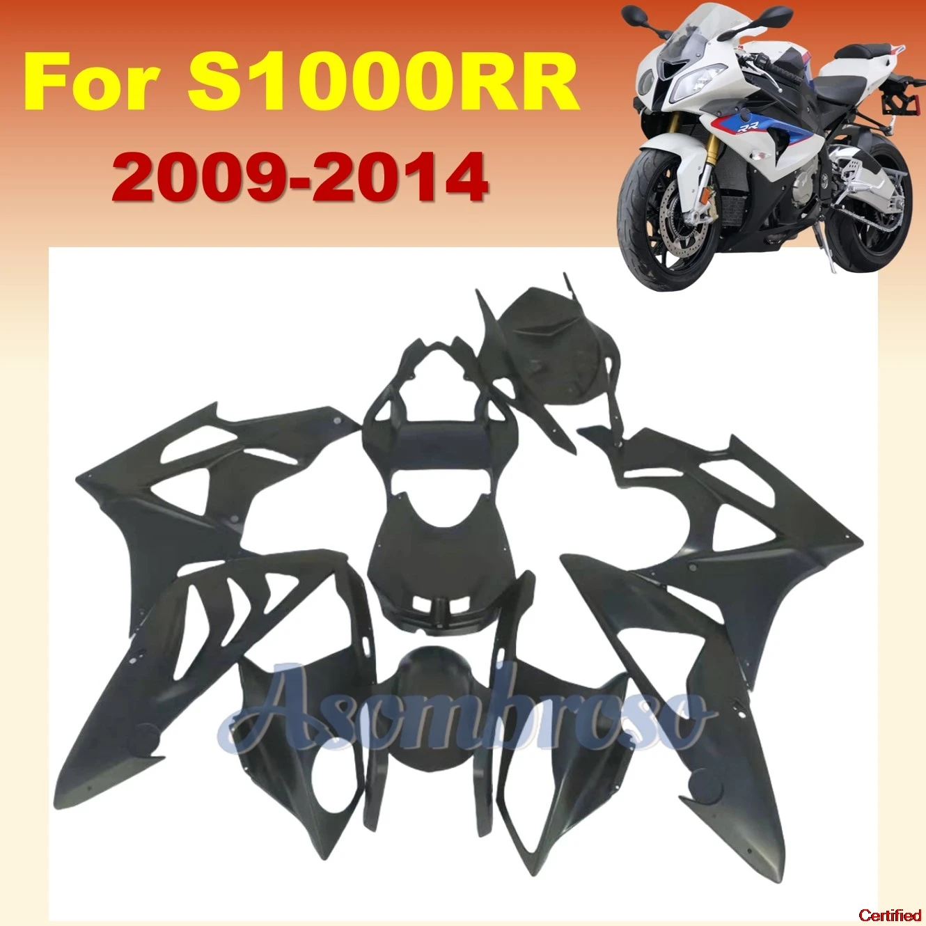 

Комплект обтекателя для S1000RR 2009 2010 2011 2012 2013 2014, новый ABS S1000 RR 09-14, черные обвесы