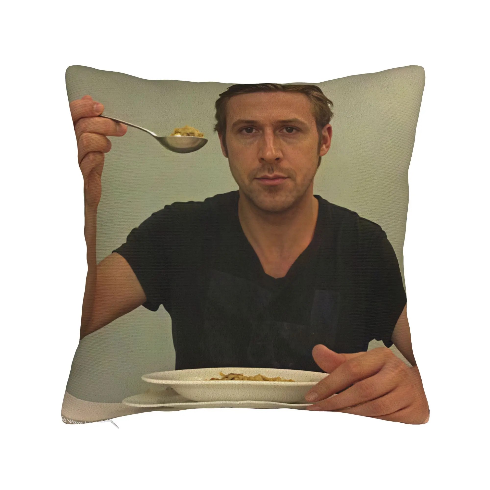 ryan gosling eats his cereal Pillow Case  Comfy Pillow Cover For Sofa Couch Bed Living Room Kawaii Cushion Cover