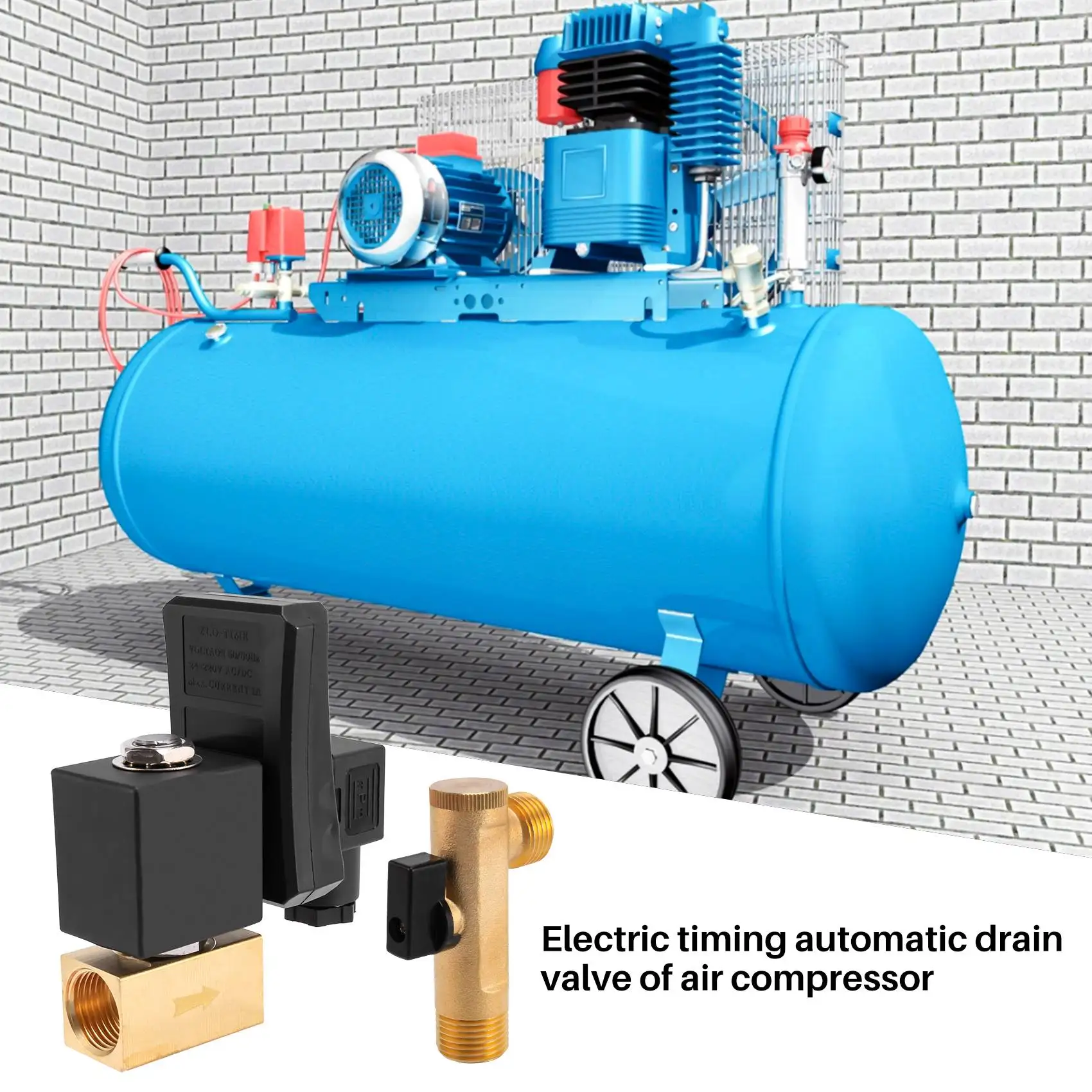 [B17B!】 1/2 Inch Dn15 Electric Timer Auto Water Valve Solenoid Electronic Drain Valve For Air Compressor Condensate