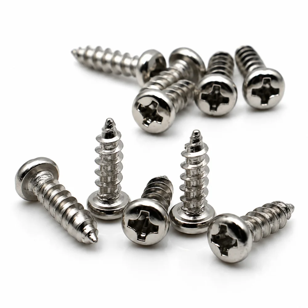Nickel Plated Phillips Pan Self Tapping Screws Electronic Small Screws M1-m2.6