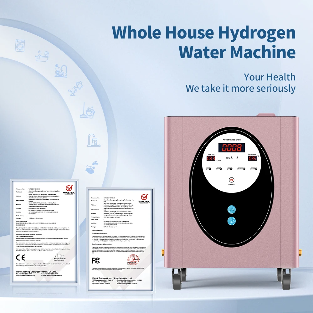 Suyzeko Hydrogen Water Generator Machine Hydrogen SPA Bath Molecular Hodrogenio SPE PEM Water Purifier Whole House Home Care