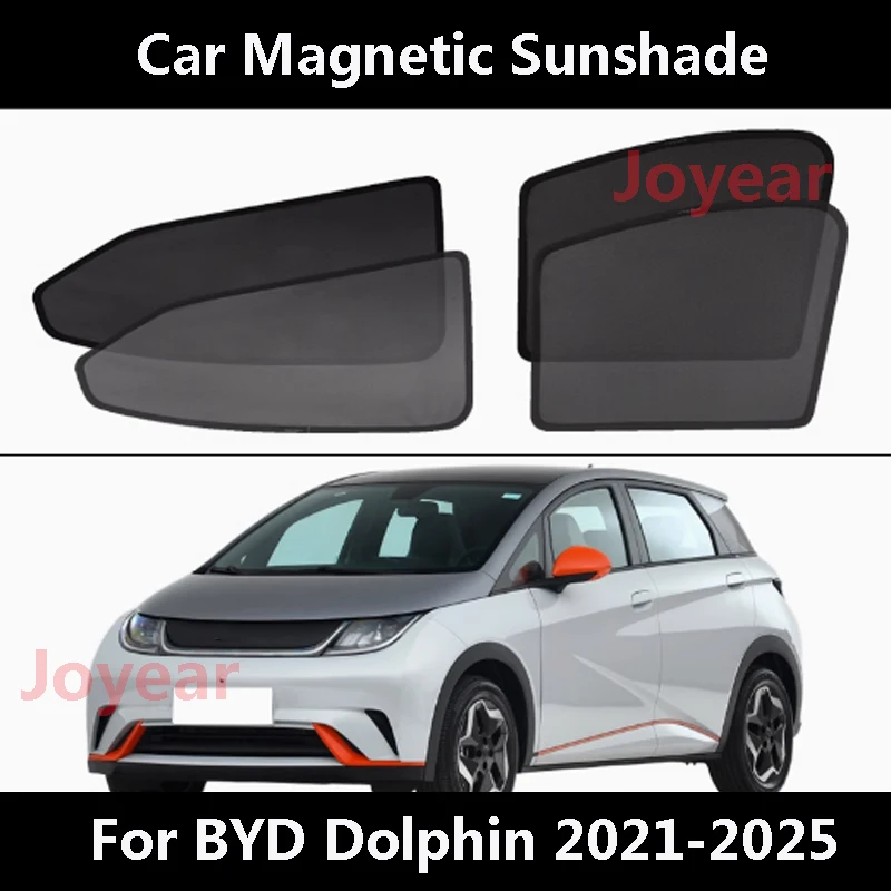 

For BYD Dolphin 2021 2022 2023 2024 2025 Car Magnetic Side Window Sunshades Mesh Shade Blind Window Curtian Accessories