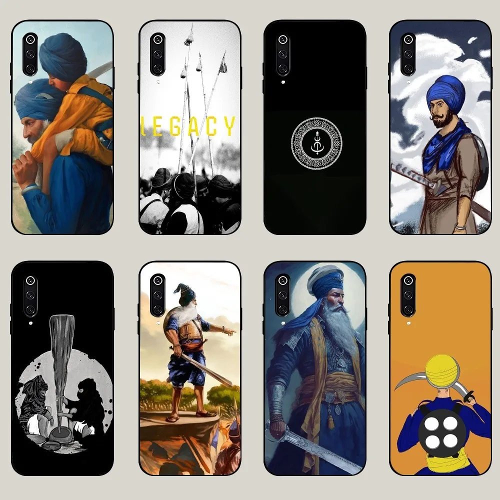 Nihang Singh Sikh Warrior Phone Case For Xiaomi 11 Redmi Note 11 5G 8T 9A 9 10T Note8Pro Note9 12SUltra Black Case