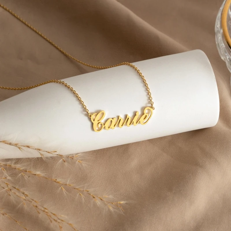 Personalized Custom Cursive Name Necklace, Dainty Gift