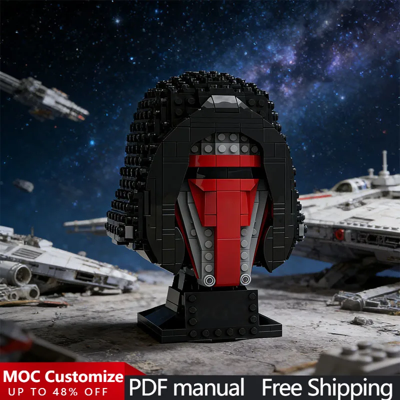 

745 PCS Popular Game Character Series Revan Helmet - Helmet Collection Style MOC Customize Modular DIY Boys Assembly Toy Gift