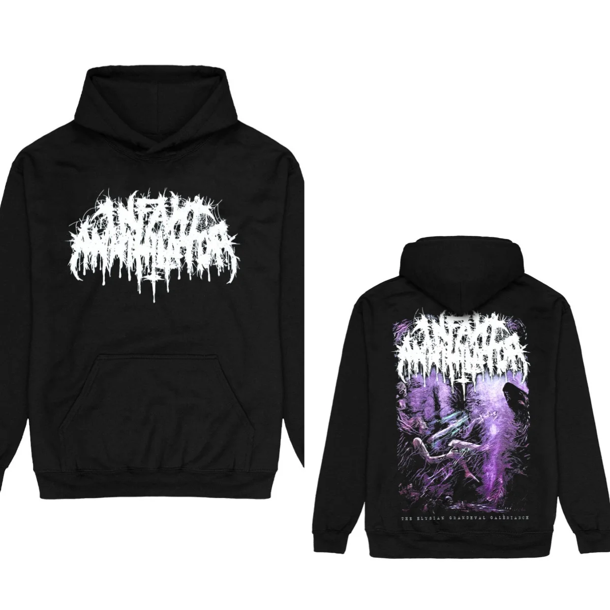 الرضع Annihilator The Elysian Graphic Print الرجال والنساء فضفاض دافئ هوديي عادية الخريف والشتاء موضة فاخرة الاتجاه