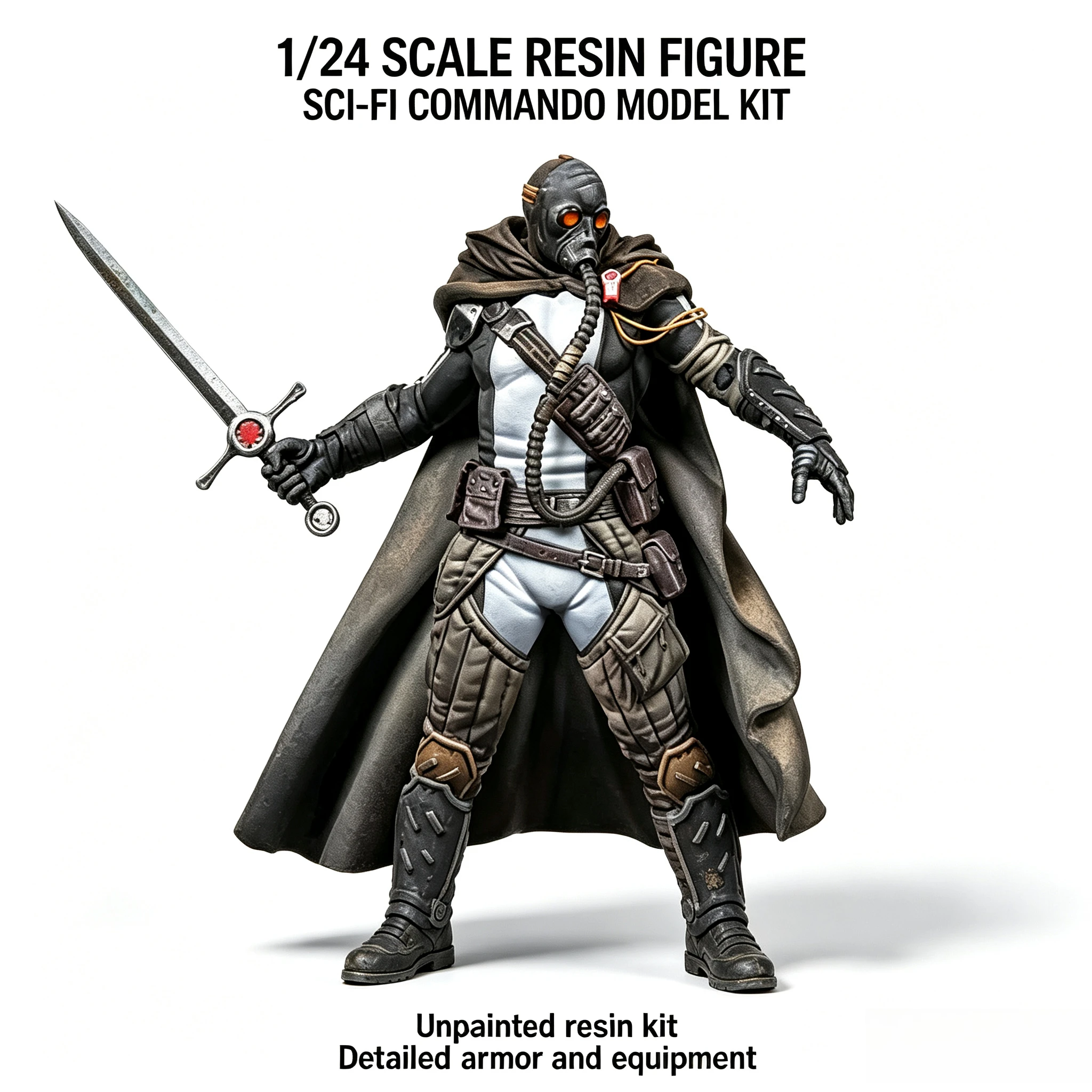 1/24 Die-casting Resin Model Assembly Kit, GK， Future Warrior, Unpainted Model Assembly Kit (including Base)