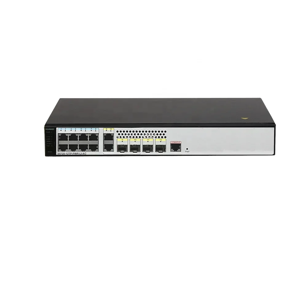 

New Original S5720-12TP-PWR-LI-AC S5700 Series 8 Ethernet 10/100/1000 PoE+ ports Network Switch