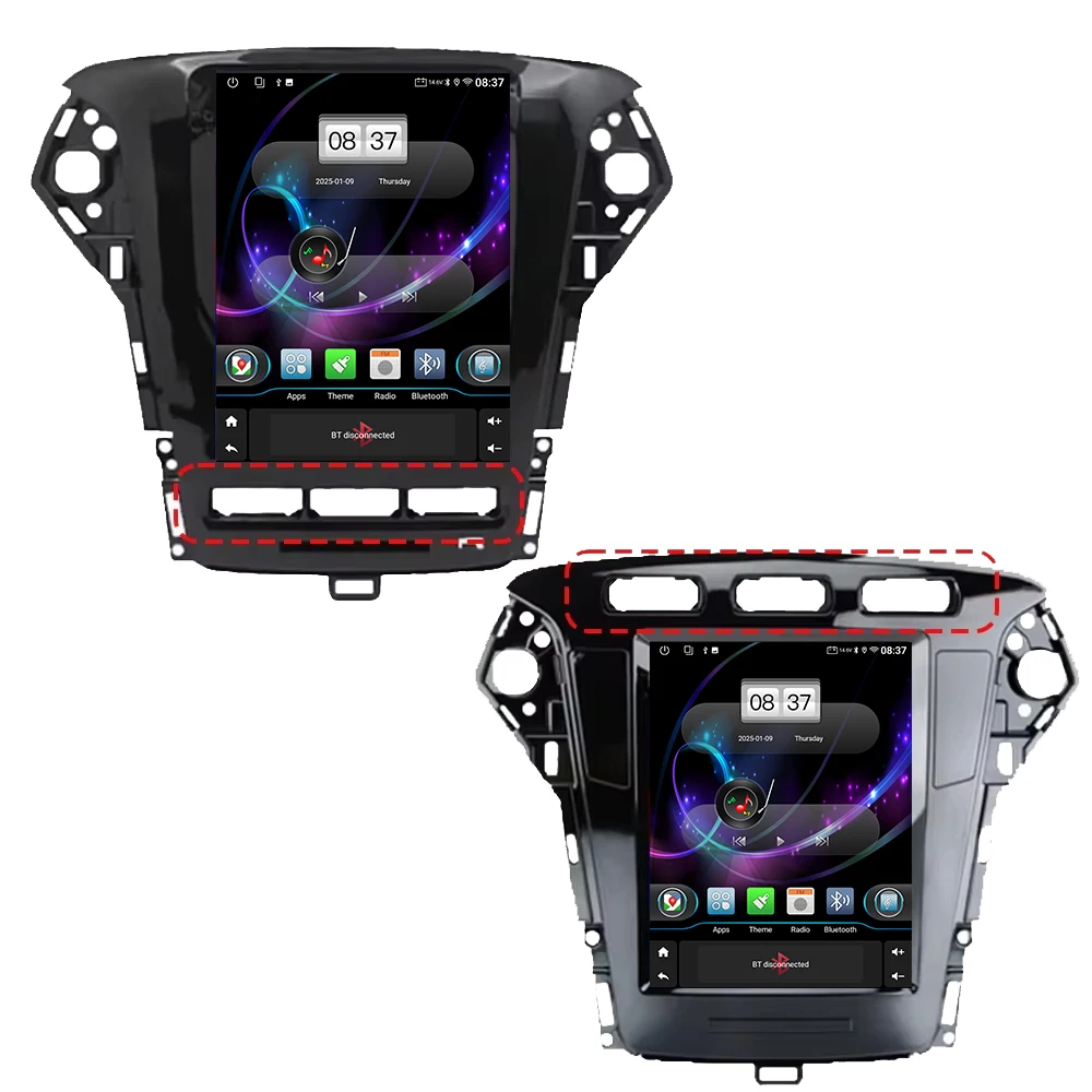 Radio samochodowe Carplay dla Ford Mondeo MK4 2011 - 2013 Stereo Multimedialny odtwarzacz wideo Nawigacja GPS 9,7 cala Bez 2din DVD — 2