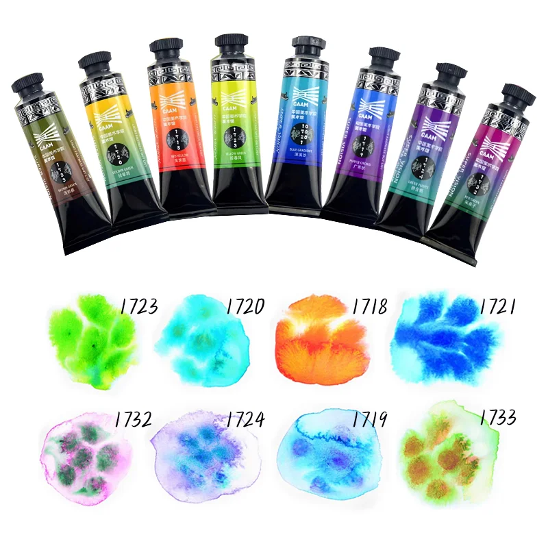 Attractive Art Watercolor, Vibrant and Diverse Colors Layering Pigments, 15ML/Tube for Professionals Beginners Art Supplies