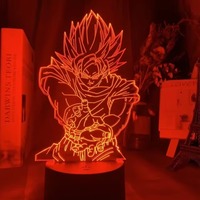 Anime Vegeta Cartoon 3D Led Light Anime Figure Night Lights Dragon Ball Z King Childhood Son Goku GK Table Lamp Decor Gift