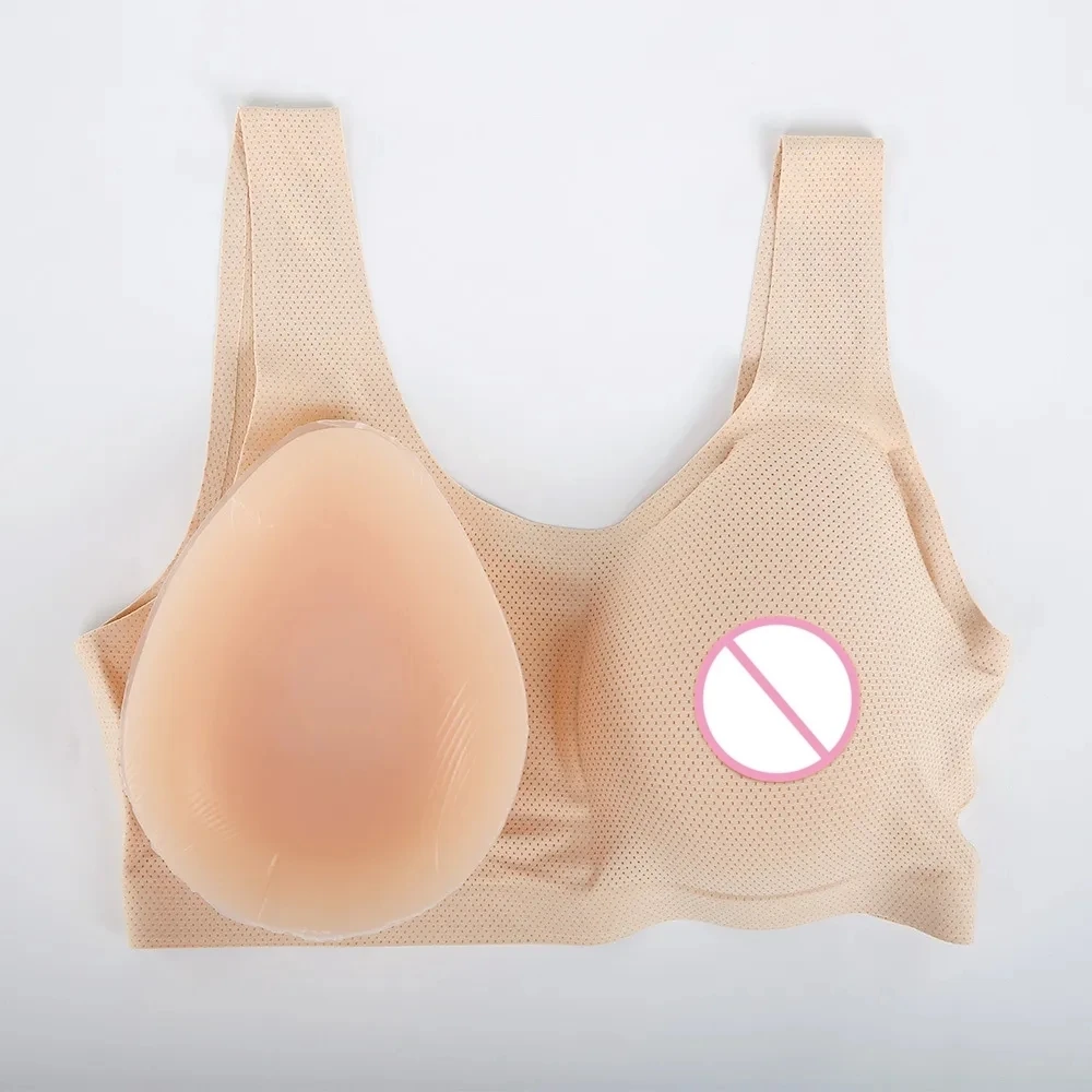 Realistic False Breasts Artificial Silicone Fake Chest Tits Prostheses Forms Sissy Crossdresser Transgender Shemale Drag Queen