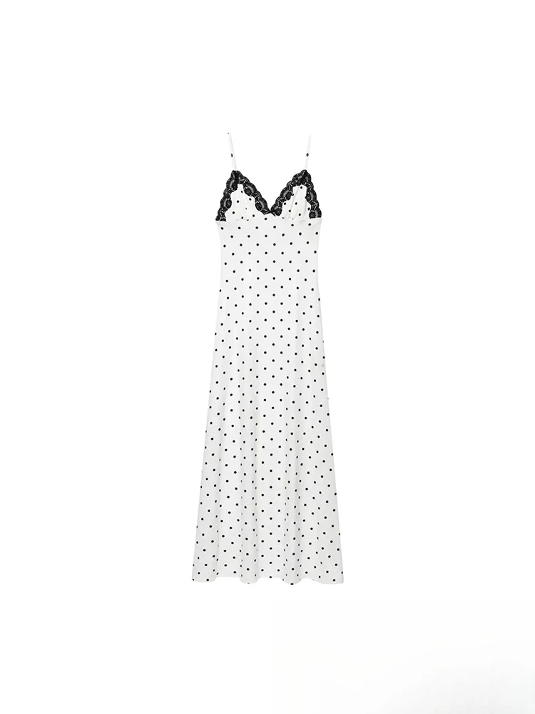 KONDALA-vestido largo sexi y elegante para mujer, vestido de fiesta con lunares, sin mangas y espalda descubierta, moda de verano 2025, vestido elegante para discoteca de noche