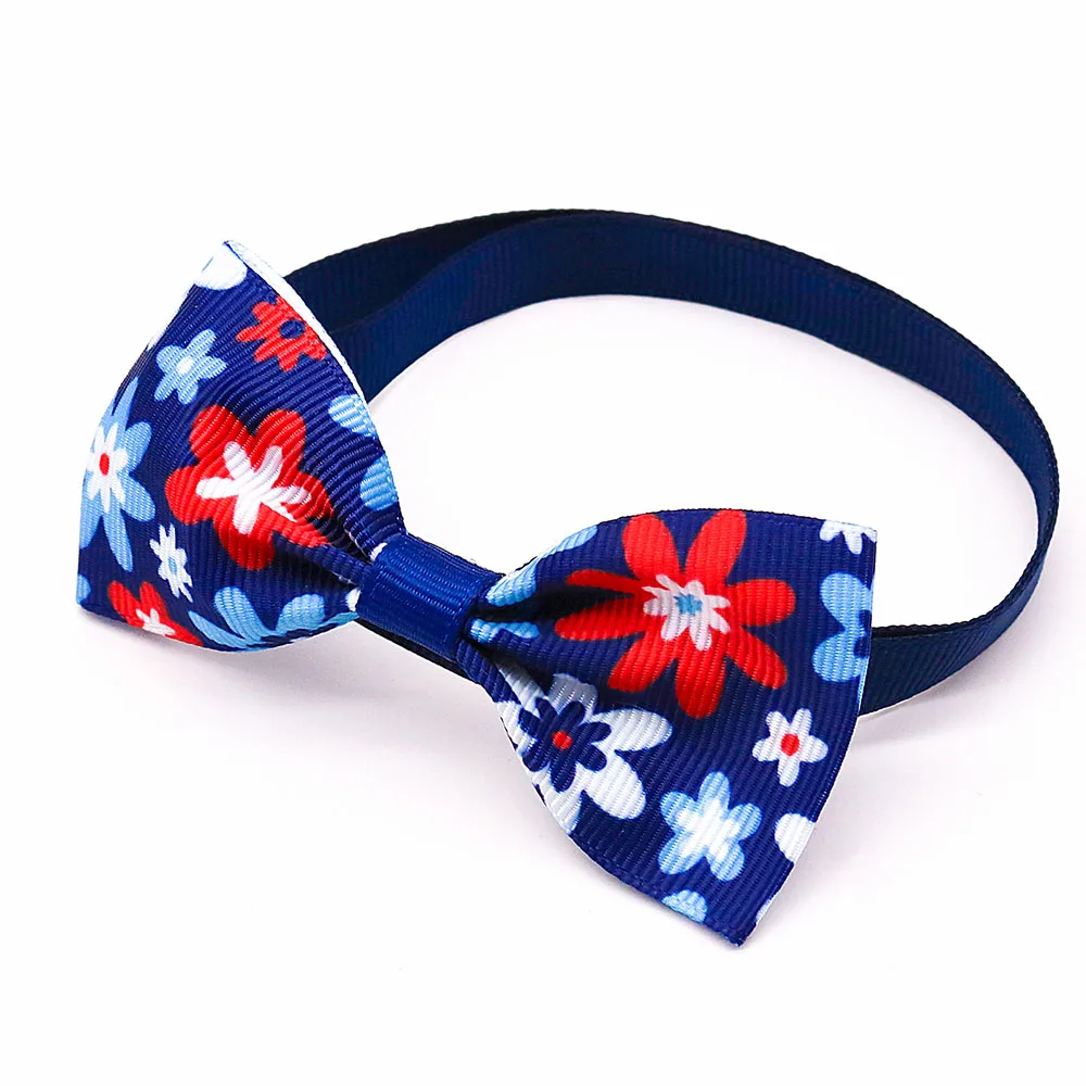 20PCS Summer Small Dog Bow Tie  Sunflower Pet Dog Bowties Collar Summer  Pet Grooming Accessories