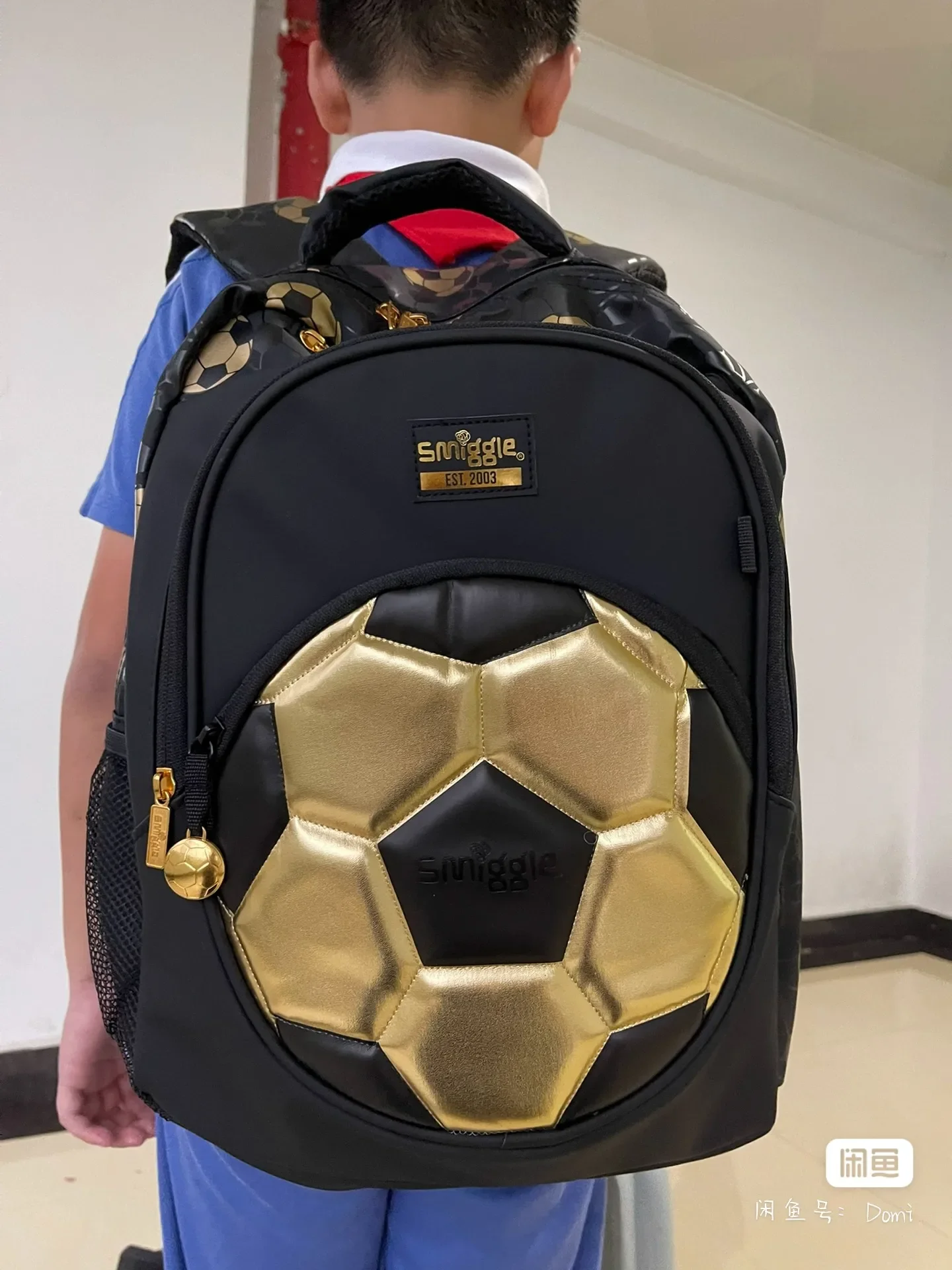 Gorący australijski Smiggle Gold Football 18. rocznica dzieci studenci lekki tornister o dużej pojemności torba na długopis kubek na wodę