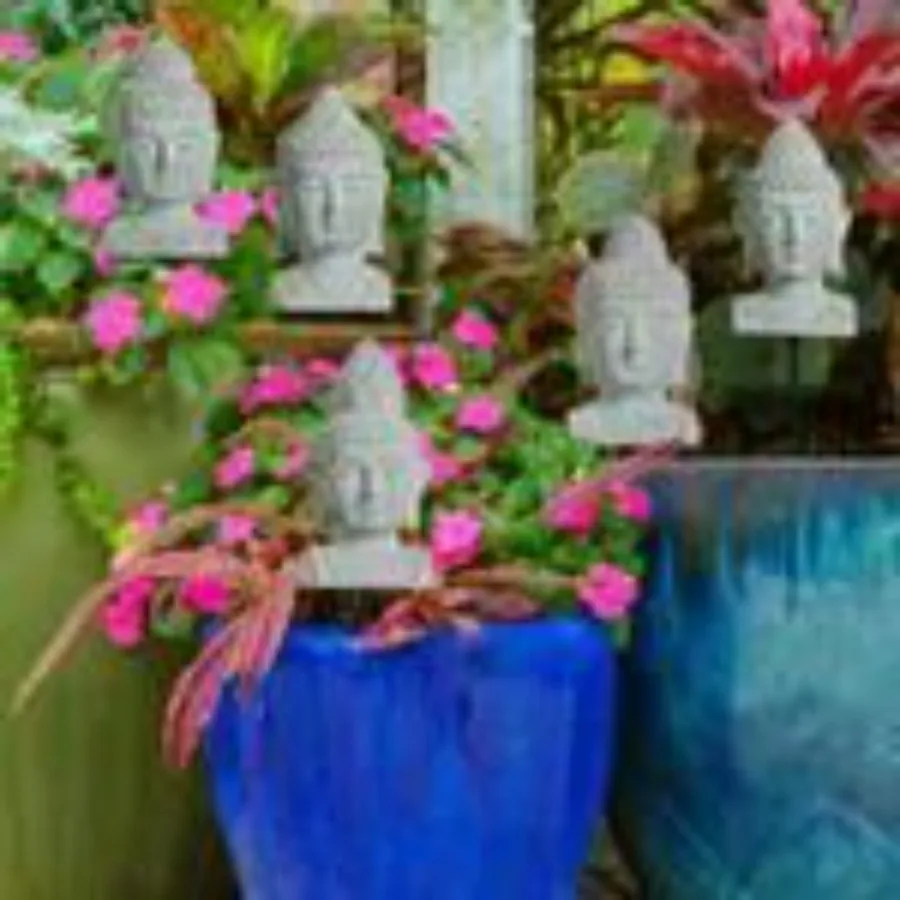 

Buddha Planter Stakes 5pack