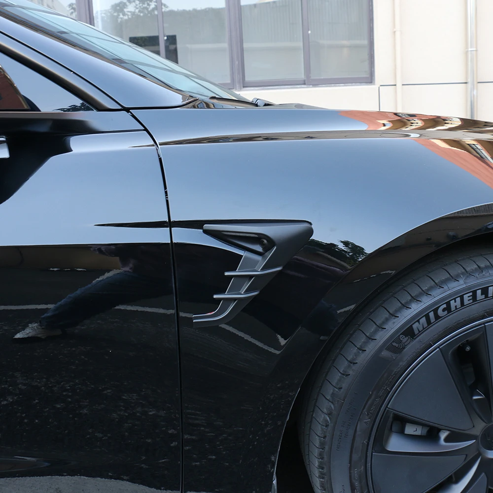 2 шт. крышка боковой камеры для Tesla New Model 3 Highland 2024 Leaf Board Защитный чехол для камеры Модификация автомобиля Автомобильные аксессуары