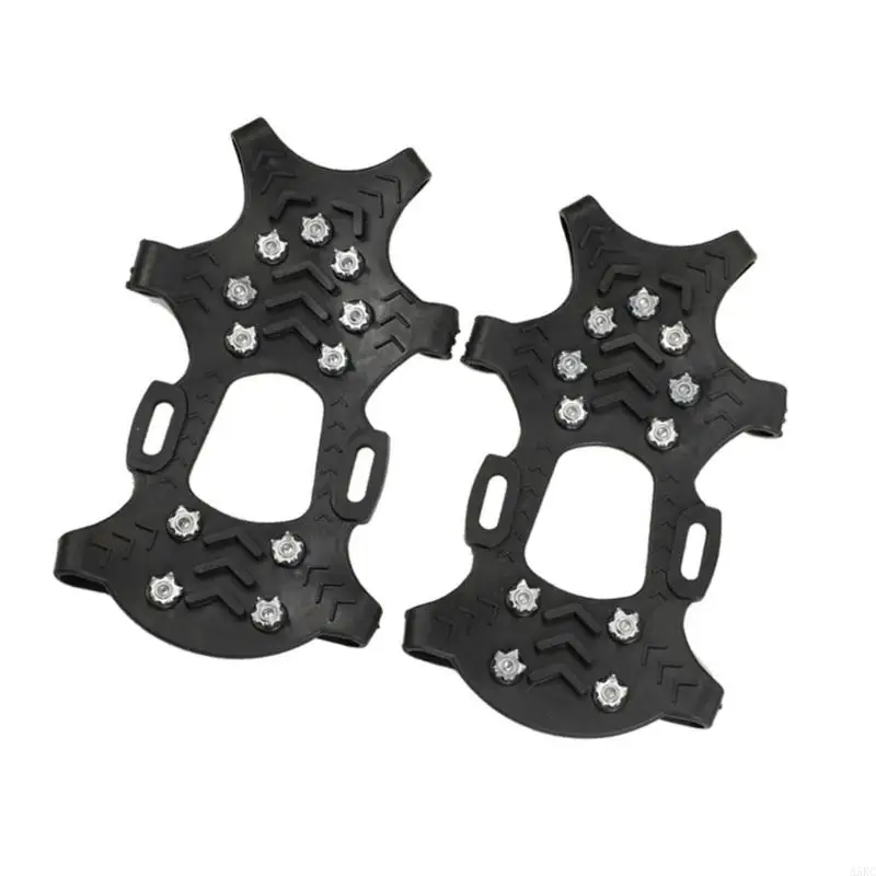 1PAIR قابلة للتشغيل غير القابلة للتنظيم غير المرتبطة بالجليد المرونة عالية الجليد أجهزة الجليد للمشي لمسافات طويلة التضاريس
