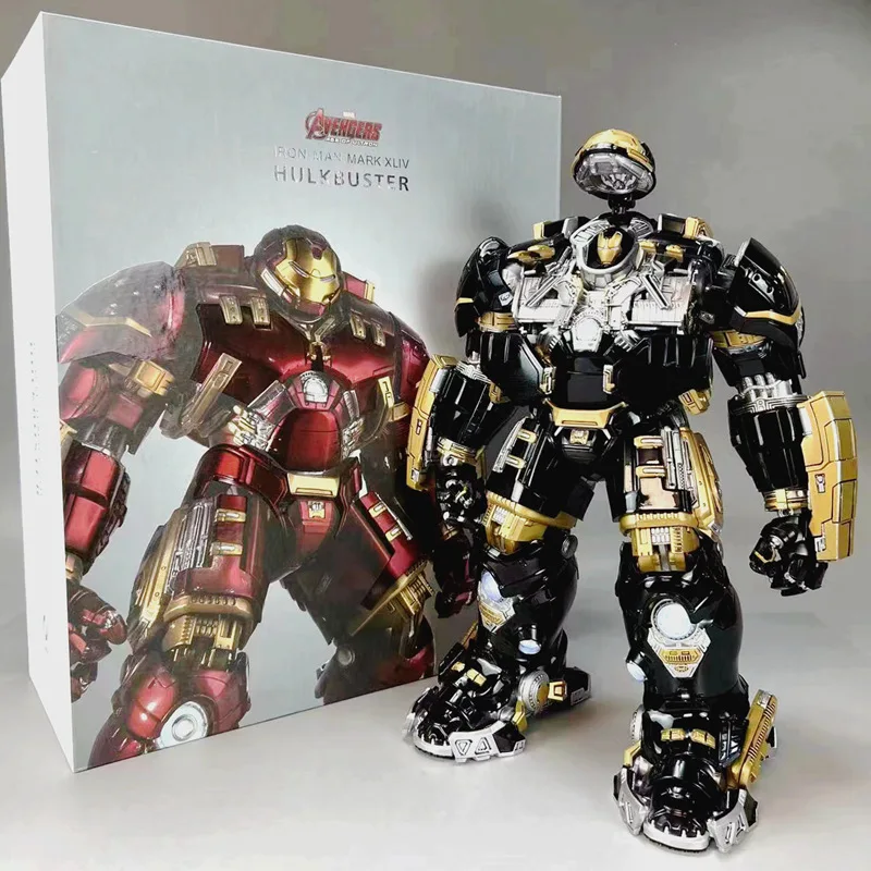 

28cm New The Avengers Movie Figure Hulkbuster Peripheral Alloy Model Glow Statue Desktop Decoration Ornaments Birthday Gift Toys